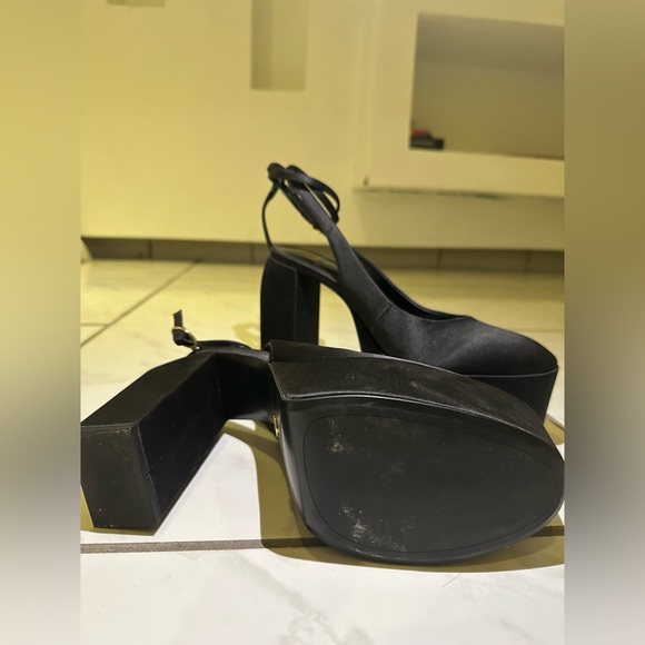 ZARA PLATFORM HEELED SLINGBACK SHOES - Picture 2 of 4